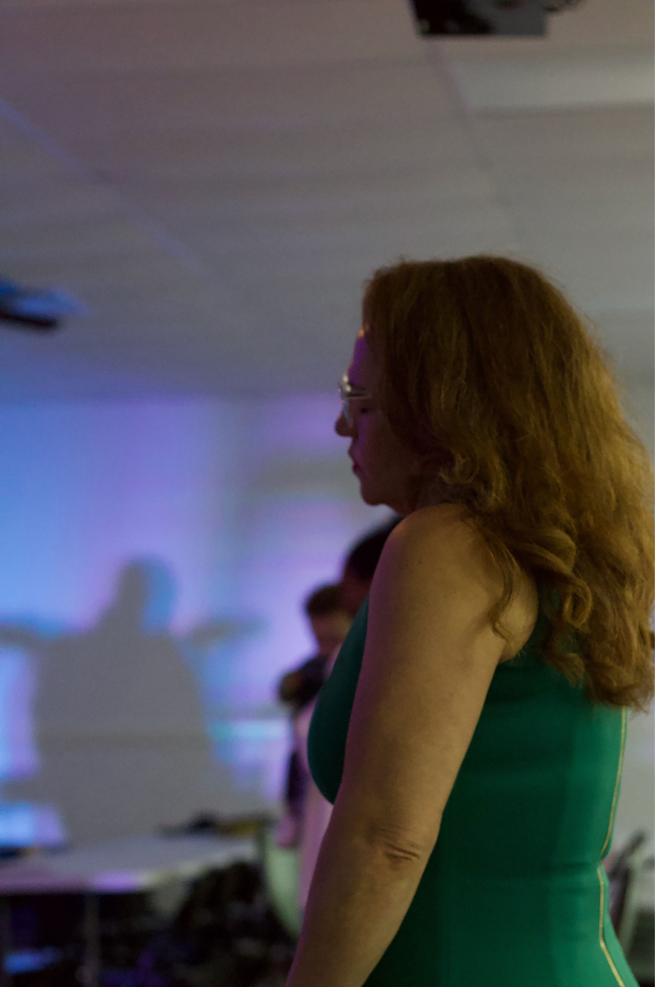 Worshipper in spirit during Sunday service